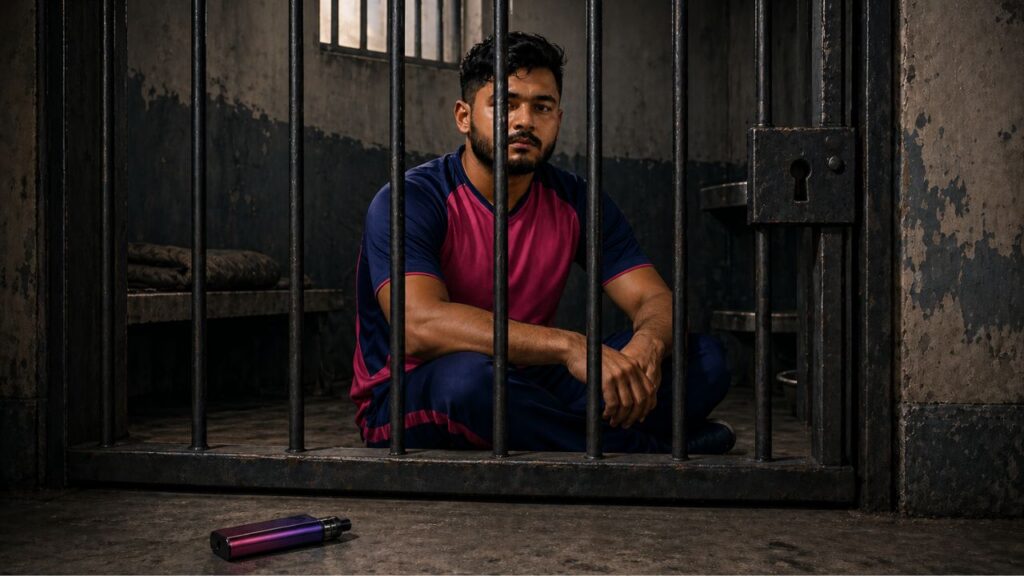 রিয়ান পরাগের ভ্যাপিং ভিডিও: আইপিএল-এর মাঝেই কি জেল হবে রাজস্থান রয়্যালসের অধিনায়কের?